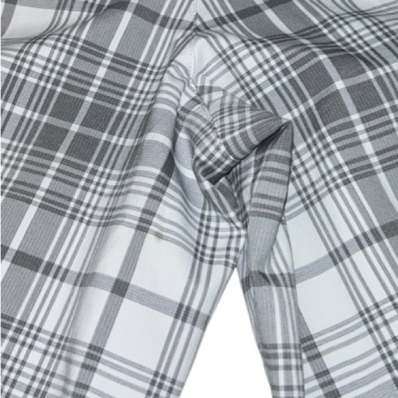 Men’s Nike Golf Grey White Plaid Stripes Golf Shorts Size Medium Waist 38 - Picture 14 of 14